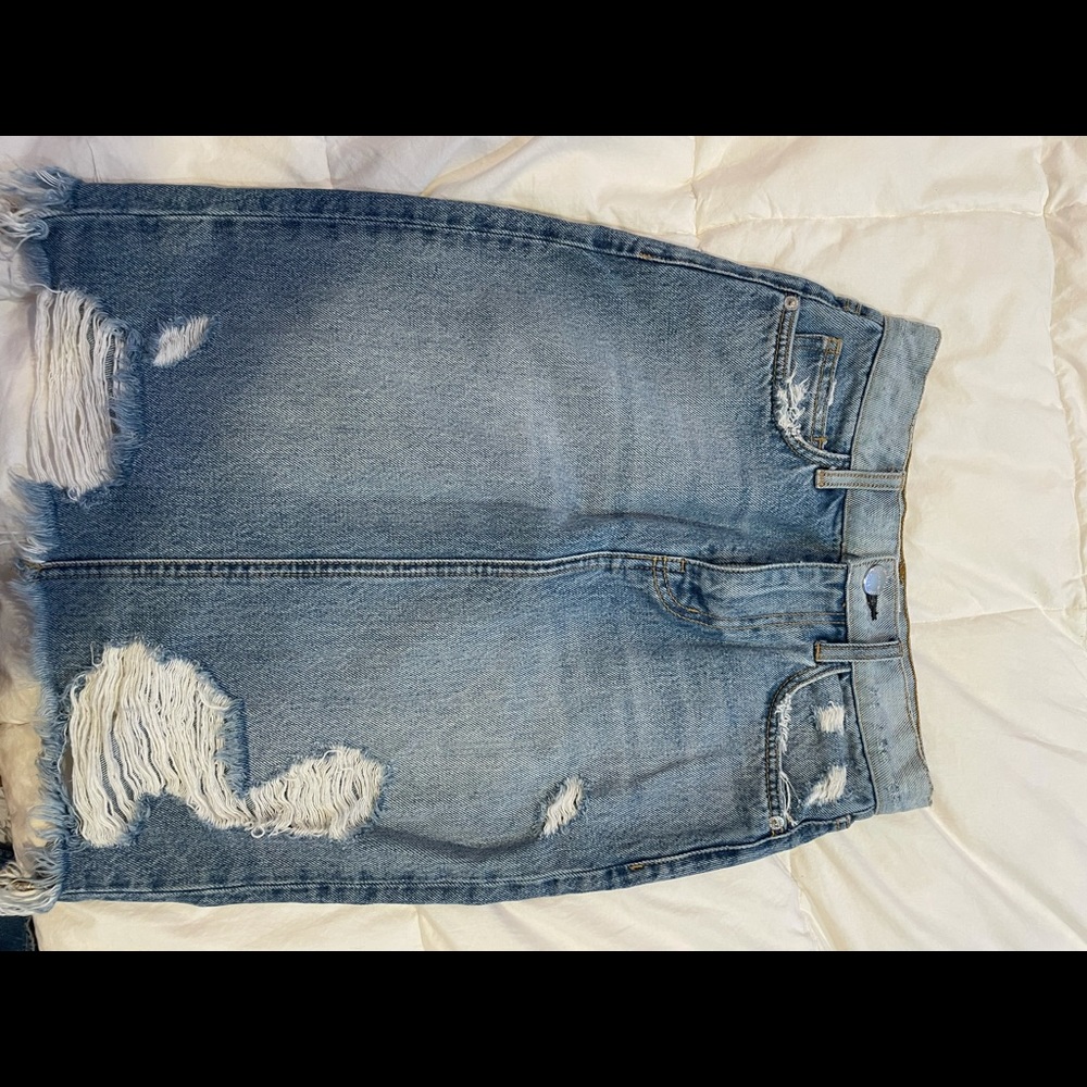 current/elliot denim skirt in size 23
